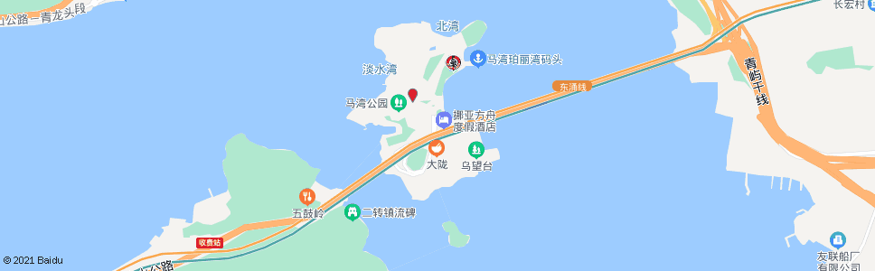 香港馬灣碼頭_巴士站地圖_香港巴士_妙搜巴士搜尋2024
