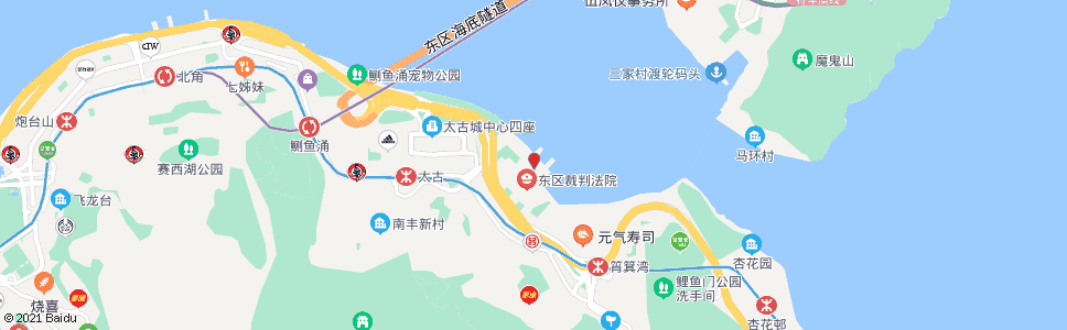 香港西灣河(嘉亨灣)_巴士站地圖_香港巴士_妙搜巴士搜尋2024
