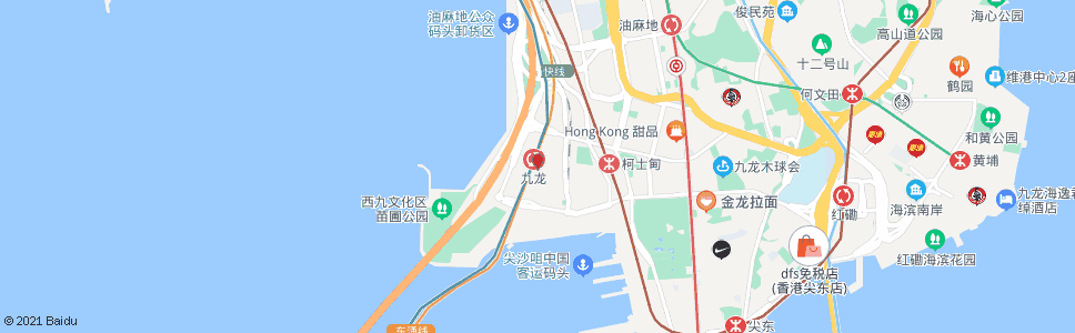香港九龍機鐵站_巴士站地圖_香港巴士_妙搜巴士搜尋2024