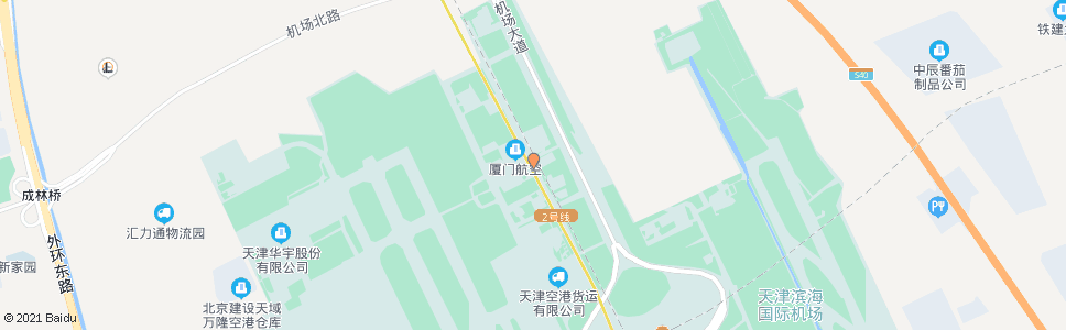 天津机场办公区_公交站地图_天津公交_妙搜公交查询2024