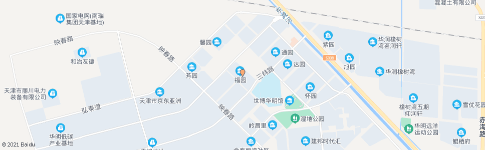 天津福园_公交站地图_天津公交_妙搜公交查询2024