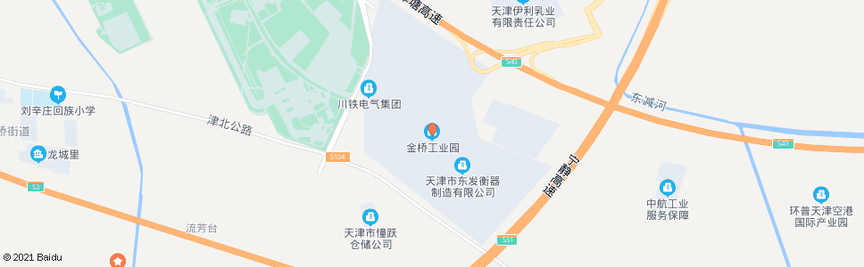 天津金桥工业园_公交站地图_天津公交_妙搜公交查询2024