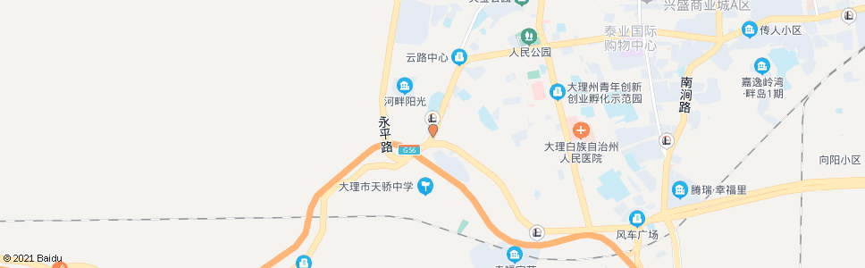大理二号桥_公交站地图_大理公交_妙搜公交查询2024