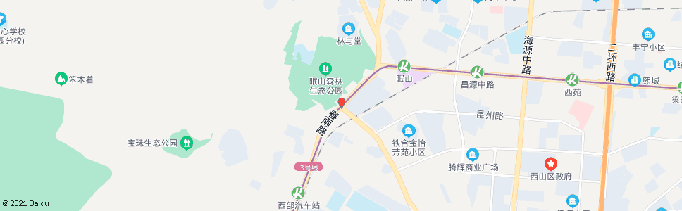昆明七公里(春雨路)_公交站地图_昆明公交_妙搜公交查询2024