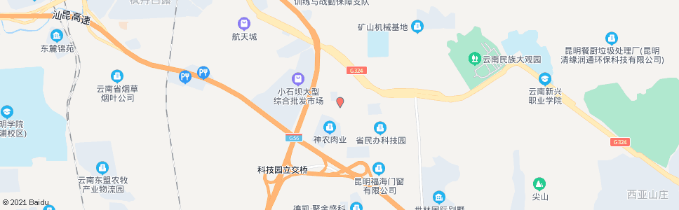 昆明大冲村(C14)_公交站地图_昆明公交_妙搜公交查询2024