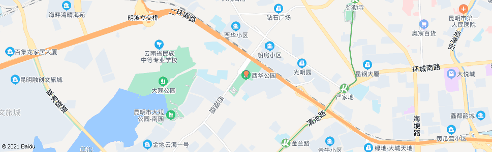 昆明西华路(西福路)_公交站地图_昆明公交_妙搜公交查询2024
