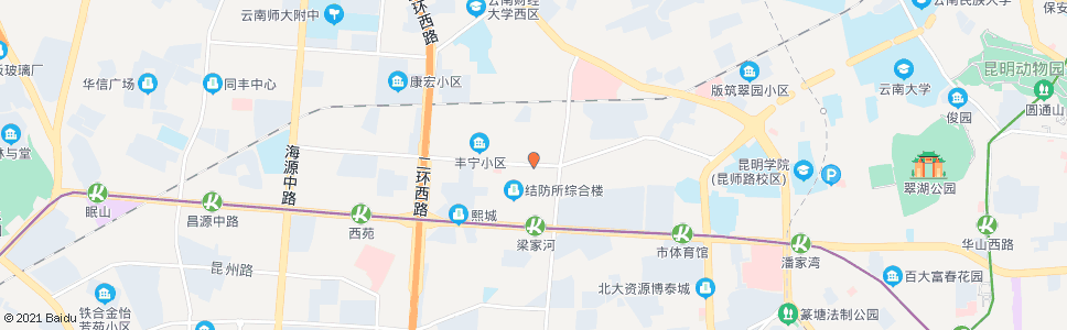 昆明西园路口(茭菱路)_公交站地图_昆明公交_妙搜公交查询2024