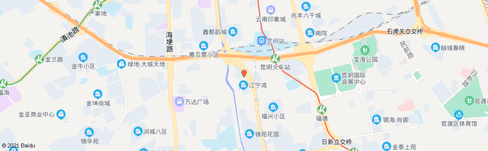 昆明新南站_公交站地图_昆明公交_妙搜公交查询2024