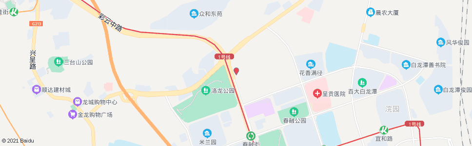 昆明洛龙村_公交站地图_昆明公交_妙搜公交查询2024