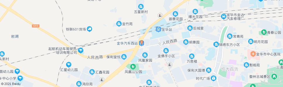 金华汽车西站_公交站地图_金华公交_妙搜公交查询2024