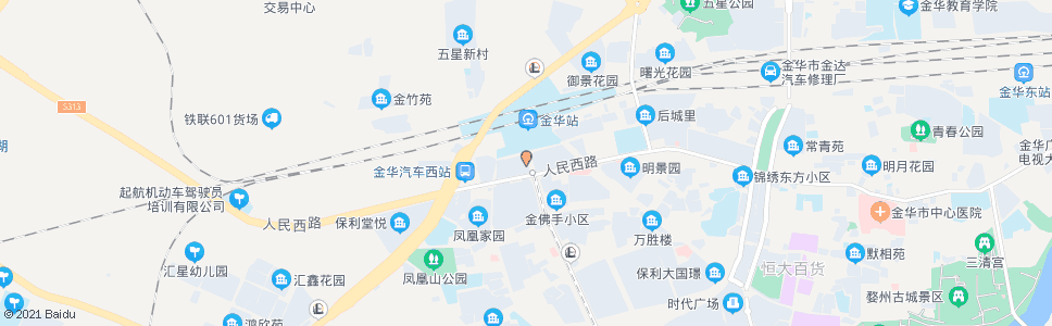 金华火车西站_公交站地图_金华公交_妙搜公交查询2024
