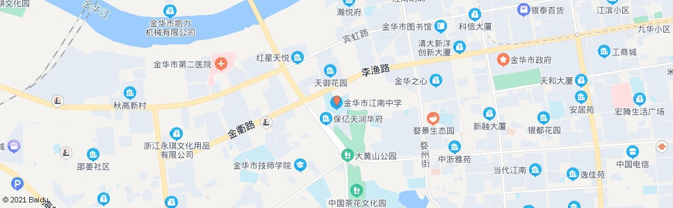 金华江南中学_公交站地图_金华公交_妙搜公交查询2024