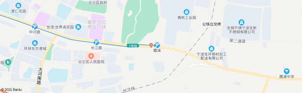 宁波霞浦地铁站(方戴)_公交站地图_宁波公交_妙搜公交查询2024