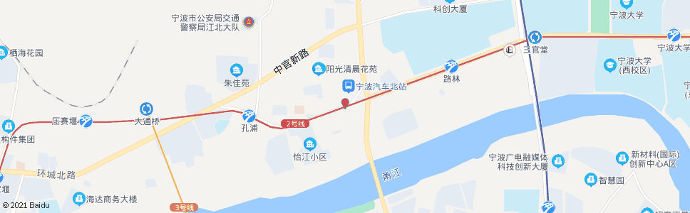 宁波常洪(汽车北站)_公交站地图_宁波公交_妙搜公交查询2024
