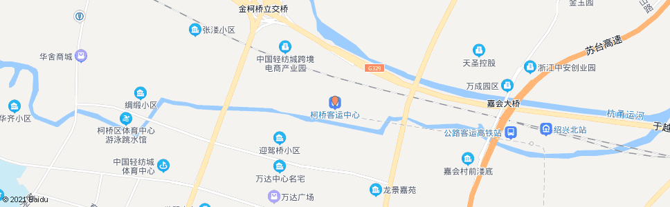 绍兴柯桥客运中心(南)_公交站地图_绍兴公交_妙搜公交查询2024