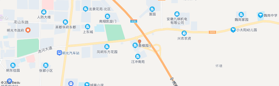 滁州高速路口(明光东)_公交站地图_滁州公交_妙搜公交查询2024