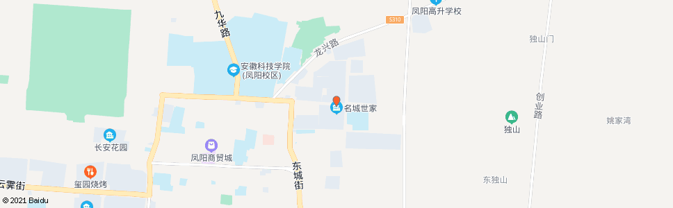 滁州名城世家首末站_公交站地图_滁州公交_妙搜公交查询2024