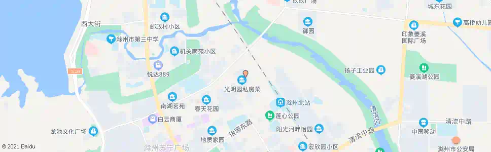 滁州光明园_公交站地图_滁州公交_妙搜公交查询2024