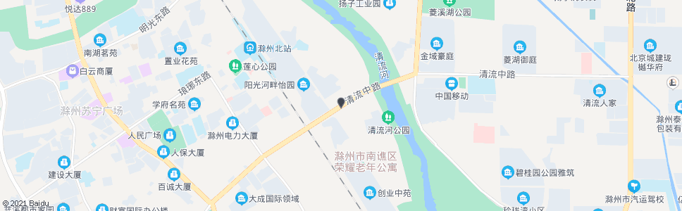 滁州创业路_公交站地图_滁州公交_妙搜公交查询2024
