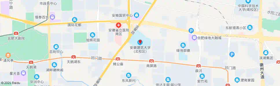 合肥建筑大学北区_公交站地图_合肥公交_妙搜公交查询2024