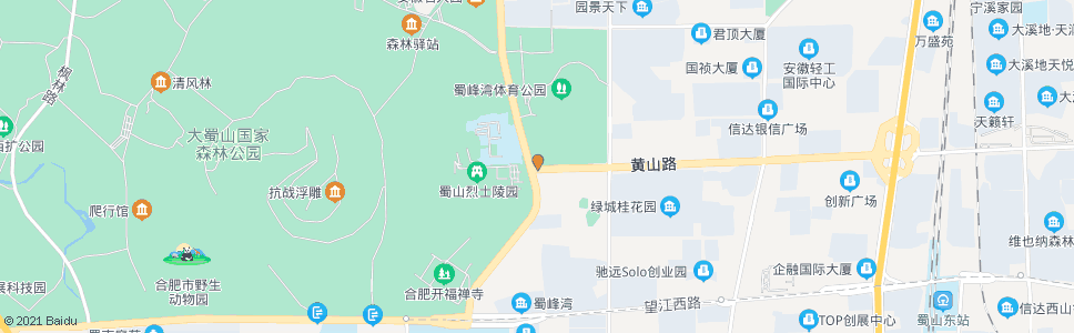 合肥蜀山森林公园_公交站地图_合肥公交_妙搜公交查询2024
