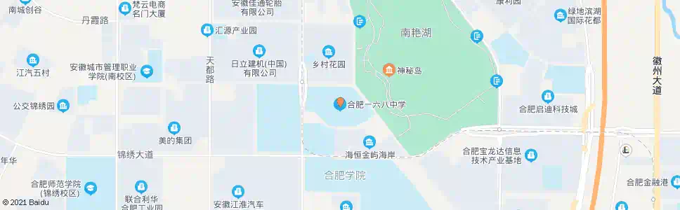 合肥一六八中学_公交站地图_合肥公交_妙搜公交查询2024