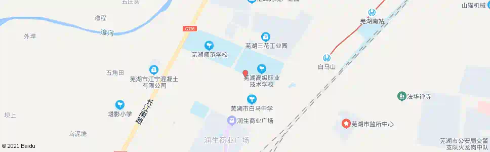 芜湖白马村_公交站地图_芜湖公交_妙搜公交查询2024