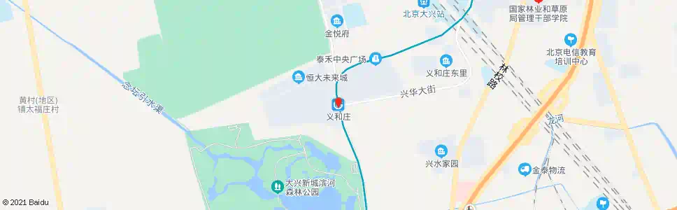 北京地铁义和庄站_公交站地图_北京公交_妙搜公交查询2024