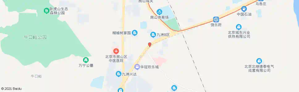 北京房山医院路口_公交站地图_北京公交_妙搜公交查询2024