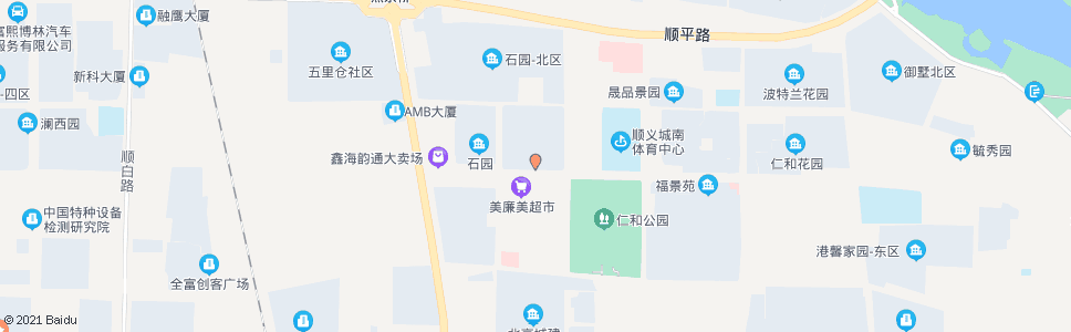 北京石园东区_公交站地图_北京公交_妙搜公交查询2024