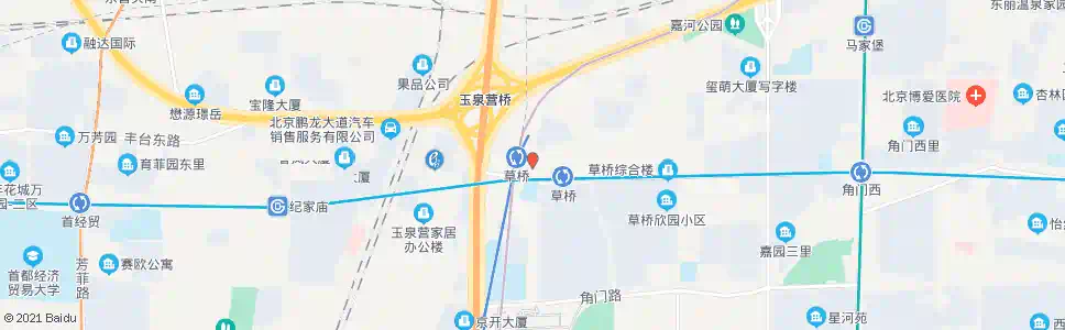 北京草桥_公交站地图_北京公交_妙搜公交查询2024