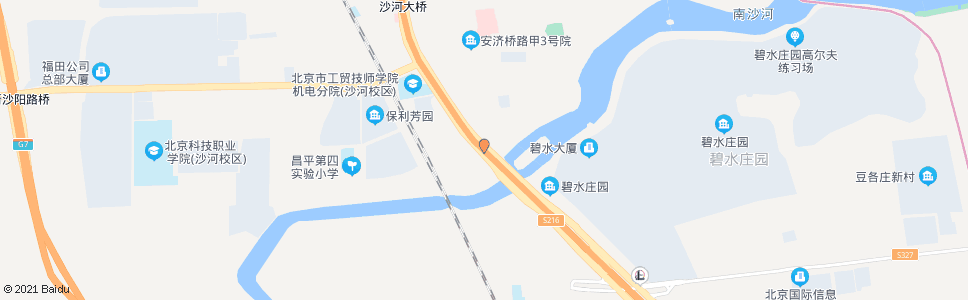 北京沙河南大桥_公交站地图_北京公交_妙搜公交查询2024
