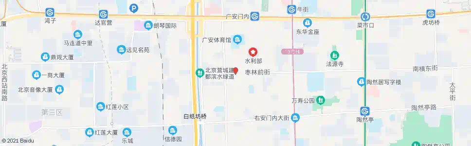 北京枣林前街西口_公交站地图_北京公交_妙搜公交查询2024