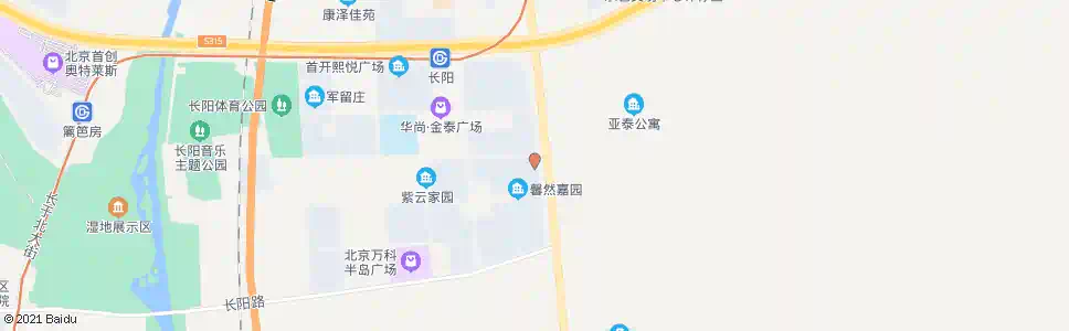 北京长阳国际城东口_公交站地图_北京公交_妙搜公交查询2024