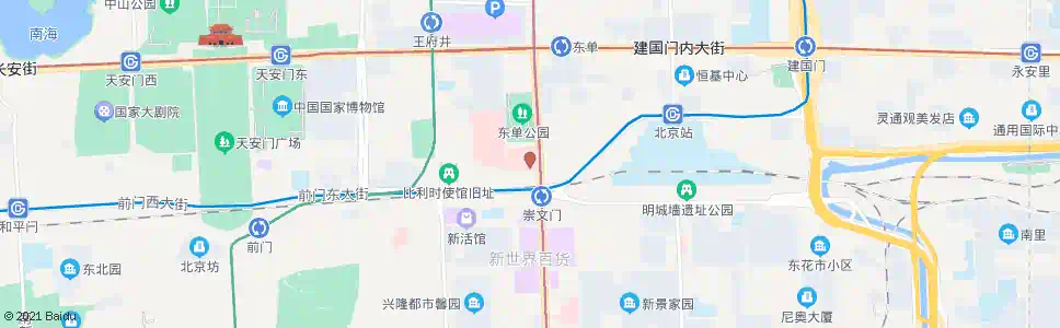 北京同仁医院_公交站地图_北京公交_妙搜公交查询2024