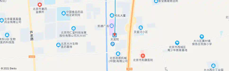 北京地铁天宫院站_公交站地图_北京公交_妙搜公交查询2024