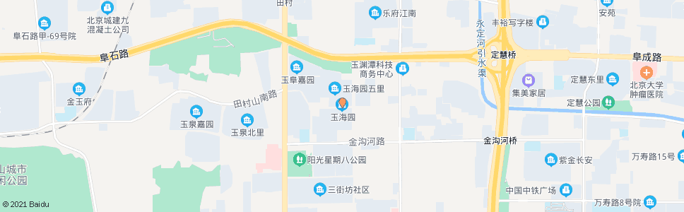 北京玉海园_公交站地图_北京公交_妙搜公交查询2024
