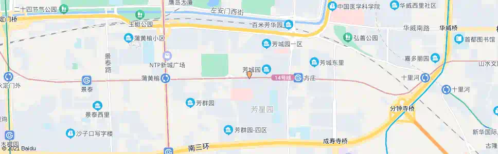 北京芳城园_公交站地图_北京公交_妙搜公交查询2024