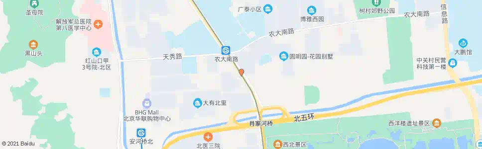 北京肖家河_公交站地图_北京公交_妙搜公交查询2024