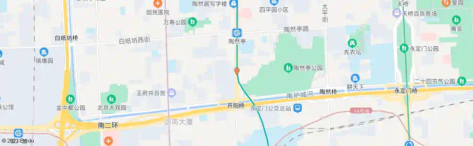 北京开阳桥北_公交站地图_北京公交_妙搜公交查询2024