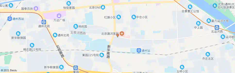 北京潞河医院路口东_公交站地图_北京公交_妙搜公交查询2024