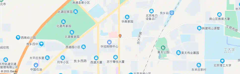 北京良乡医院(南)_公交站地图_北京公交_妙搜公交查询2024