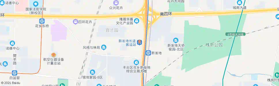 北京新发地桥西_公交站地图_北京公交_妙搜公交查询2024