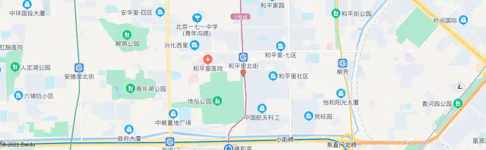 北京和平里中街_公交站地图_北京公交_妙搜公交查询2024