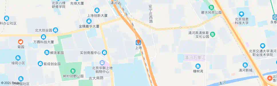 北京地铁上地站_公交站地图_北京公交_妙搜公交查询2024