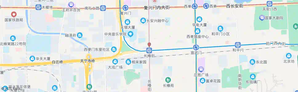 北京长椿街路口北_公交站地图_北京公交_妙搜公交查询2024