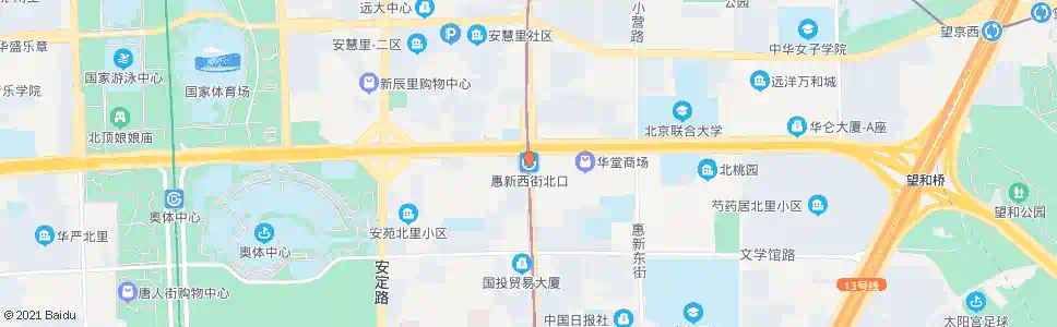 北京惠新西街北口_公交站地图_北京公交_妙搜公交查询2024