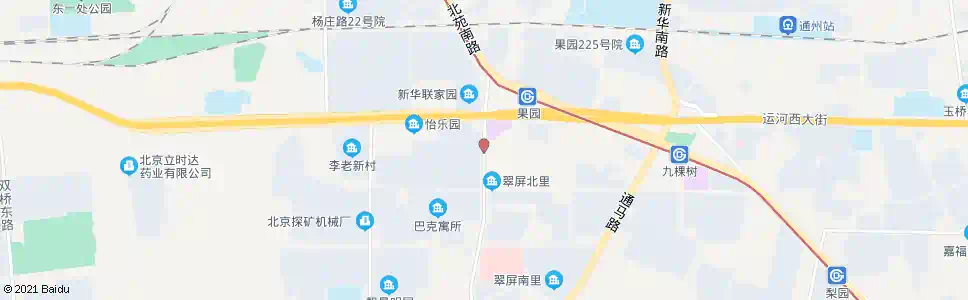 北京翠屏北里_公交站地图_北京公交_妙搜公交查询2024