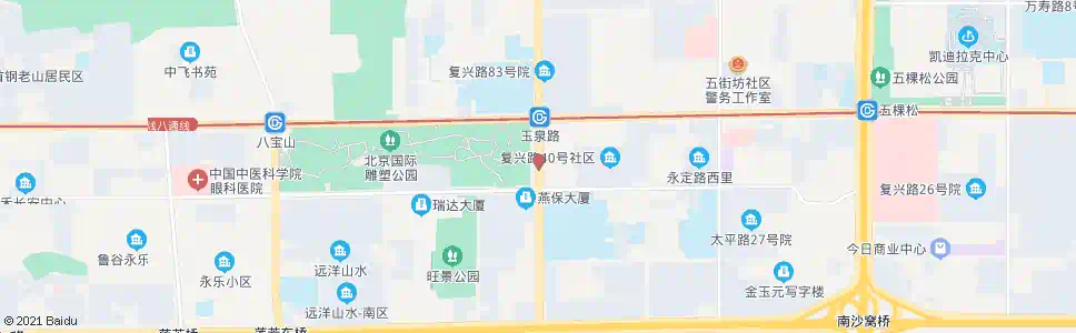 北京玉泉路口南_公交站地图_北京公交_妙搜公交查询2024