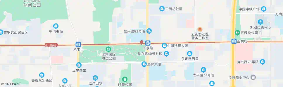 北京玉泉路口西_公交站地图_北京公交_妙搜公交查询2024